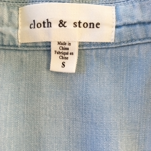 CLOTH + STONE Chambray Midi Shirt Dress |S - Picture 8 of 8